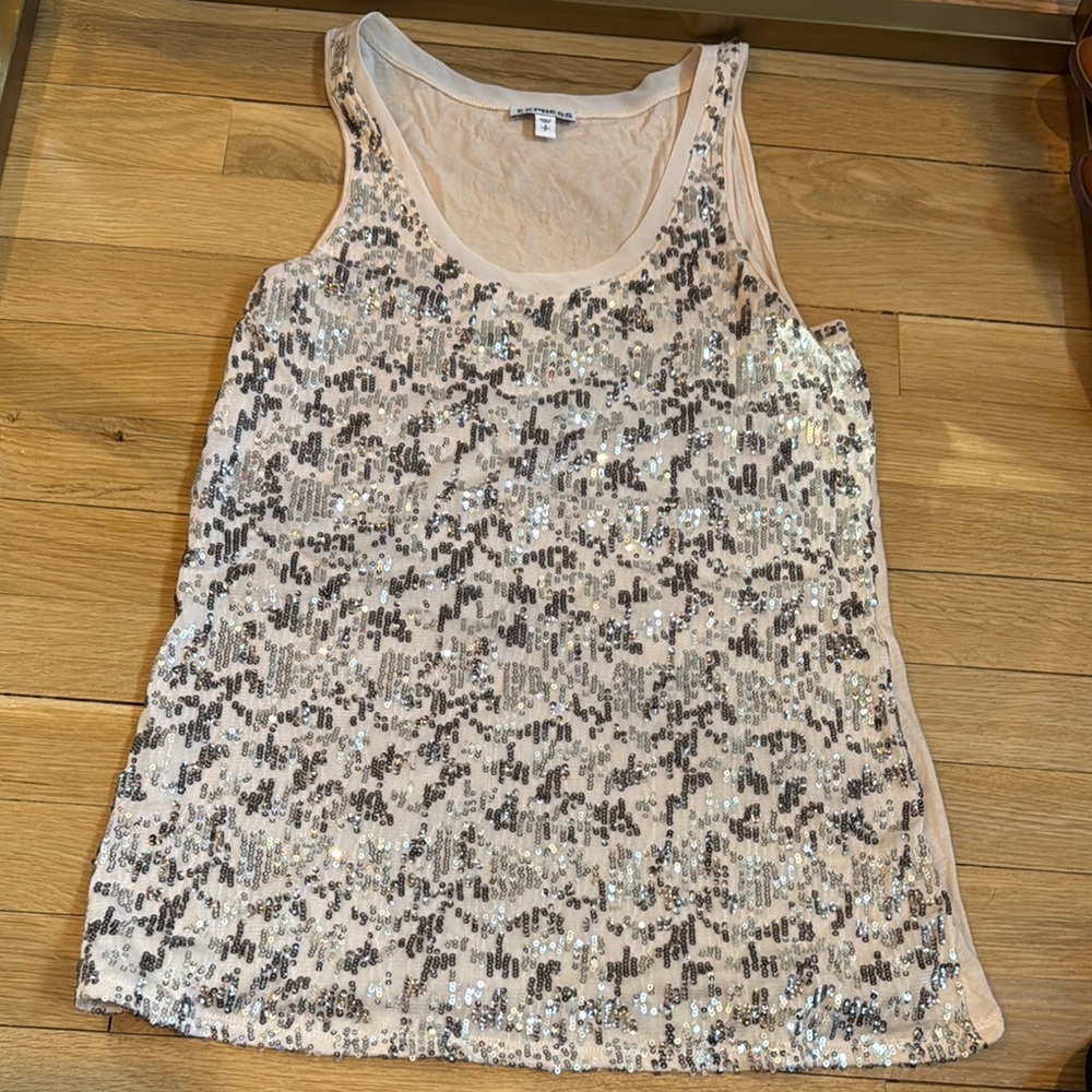 Sequin Embellished Tank Top